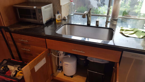 reverse osmosis under sink with small tank