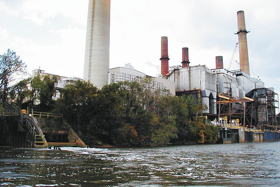 power plant on the river