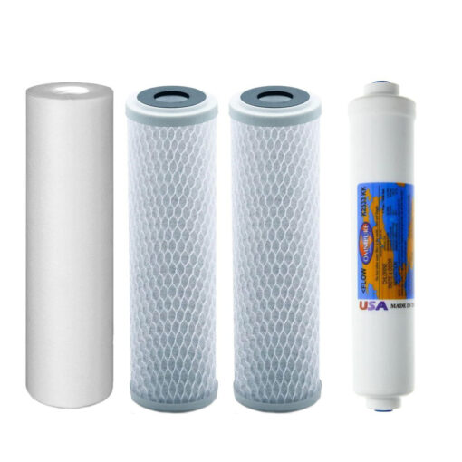 Filter Set replacement for Goldline or generic Reverse Osmosis System with outlet 3/8"